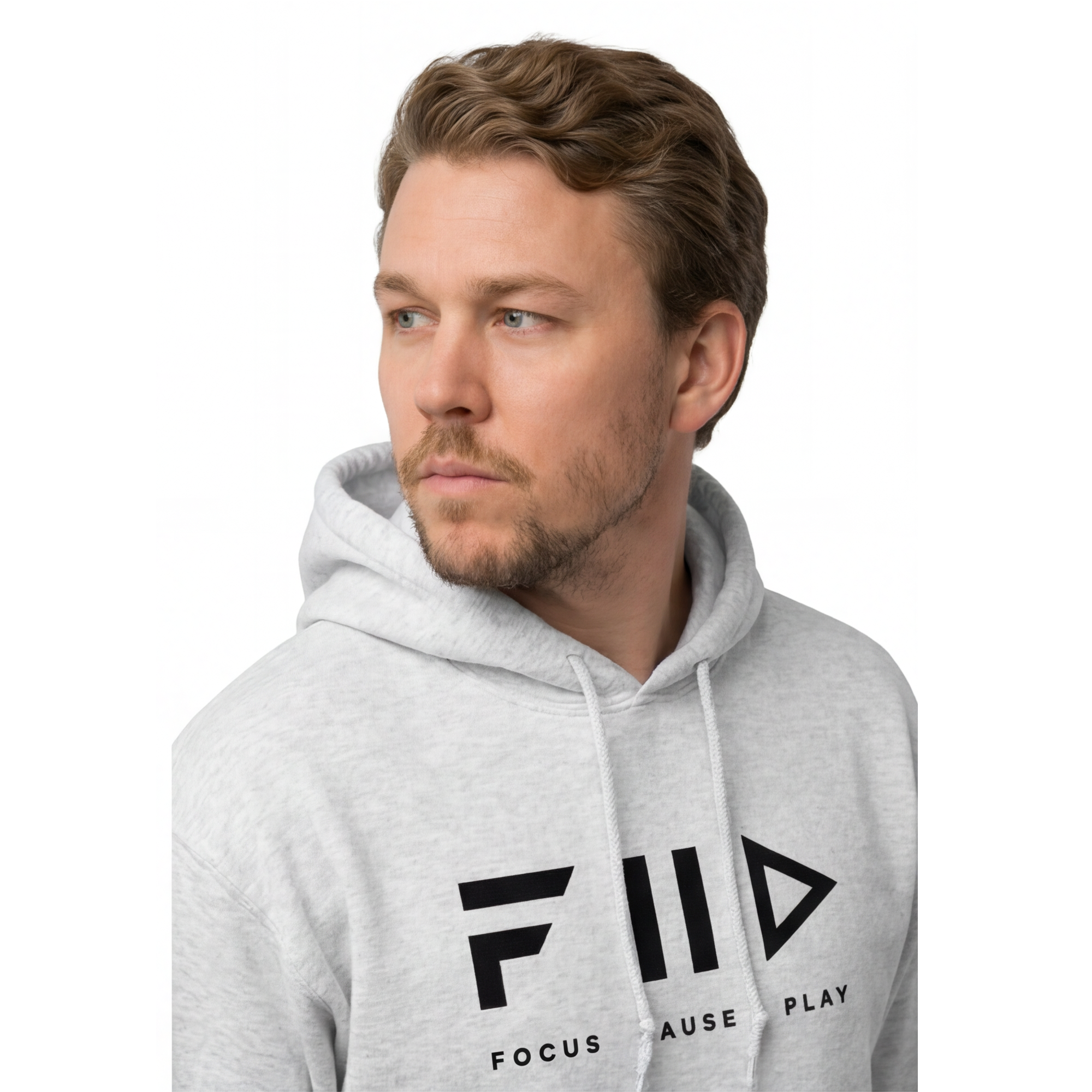Unisex Hoodie - FIID - Black Emboidery