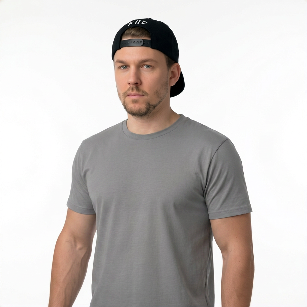 Snap-Back Hat, Flat Brim