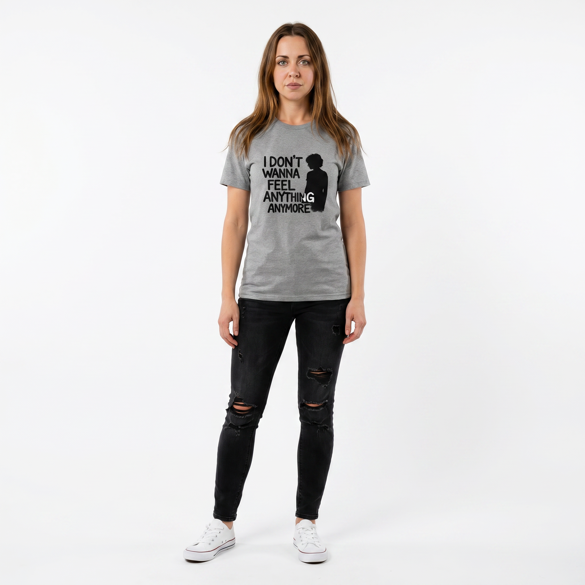 Unisex Fitted T-Shirt - I Don't Wanna Feel